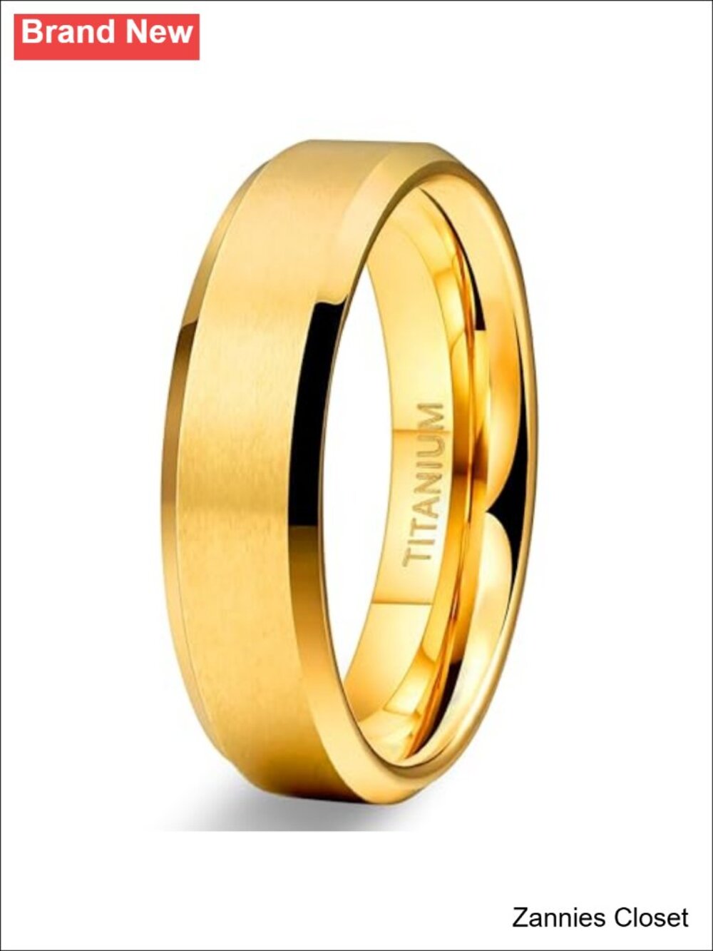 💍 TIGRADE Titanium Wedding Band Comfort Fit Matte Ring for Men Women
